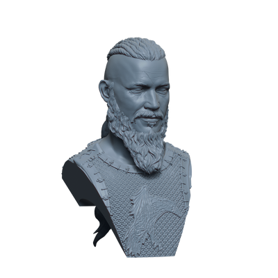 Ragnar Lothbrok Bust- 3D Print