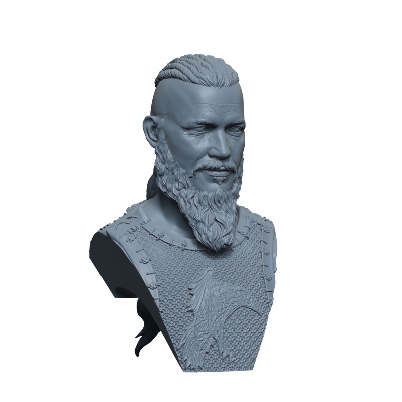 Ragnar Lothbrok Bust- 3D Print