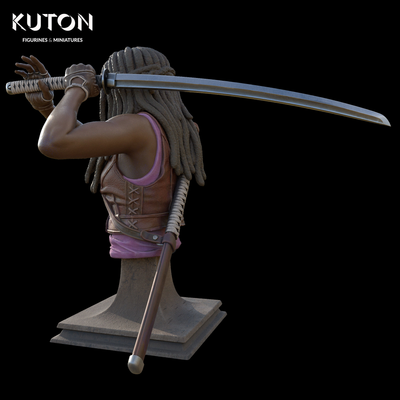 Michonne Bust - 3D Print