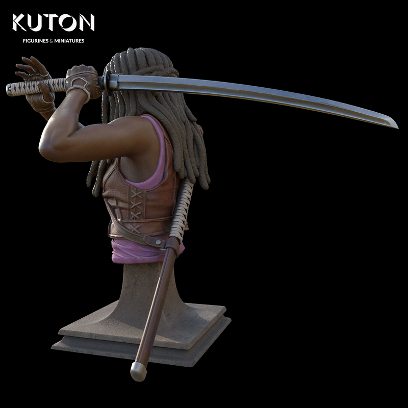 Michonne Bust - 3D Print