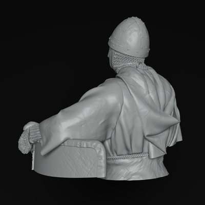 Knight Templar, 1177 Bust - 3D Print