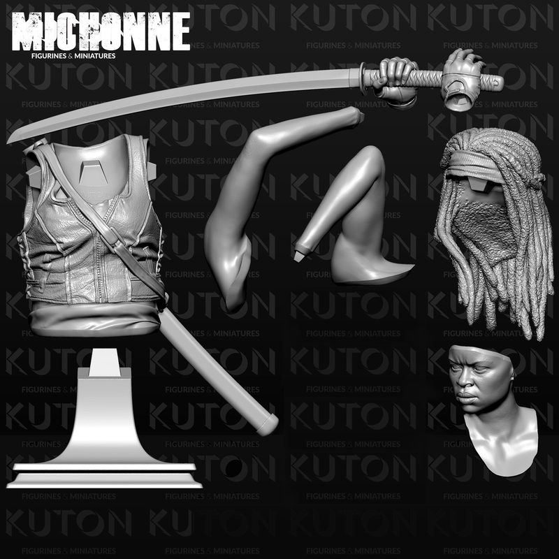 Michonne Bust - 3D Print