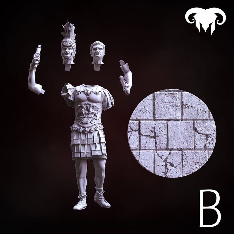 Roman Emperor Trajan 98 to 117 A.D. "From Soldier to Emperor" - 90mm - 3D Print