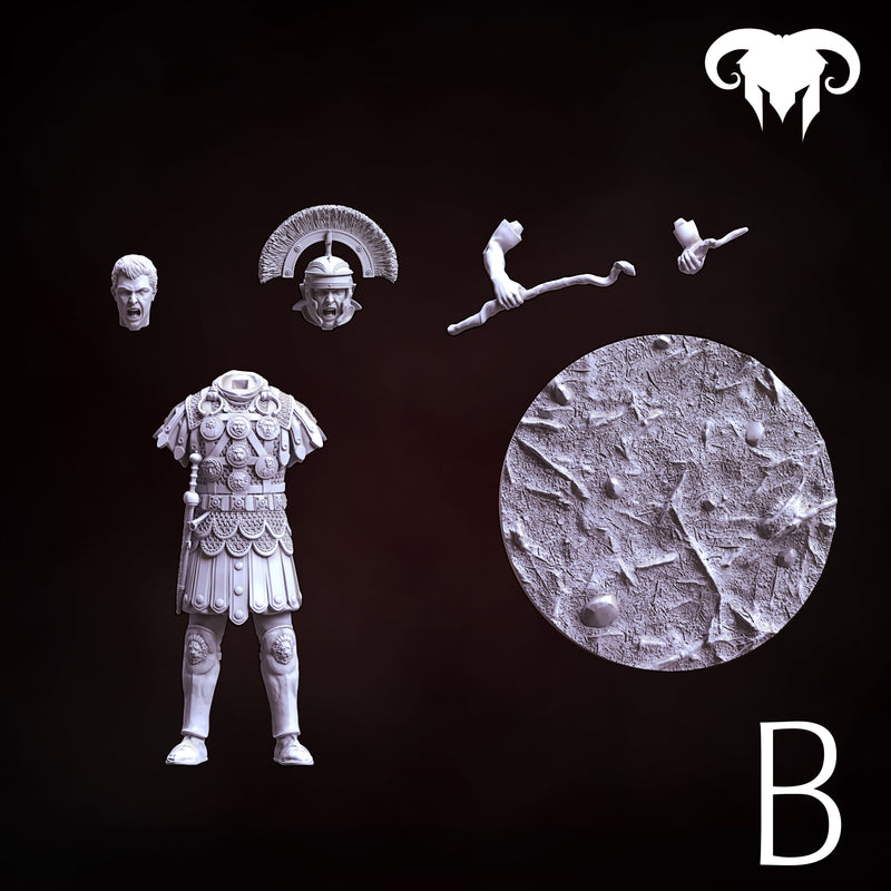 Roman Centurion 1st-2nd C. A.C. "Discipline and Order" - 90mm - 3D Print