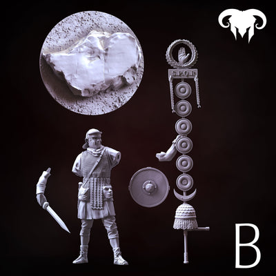 Roman Signifer 1st-2nd C. A.C. "Standard of Honor" - 90mm - 3D Print