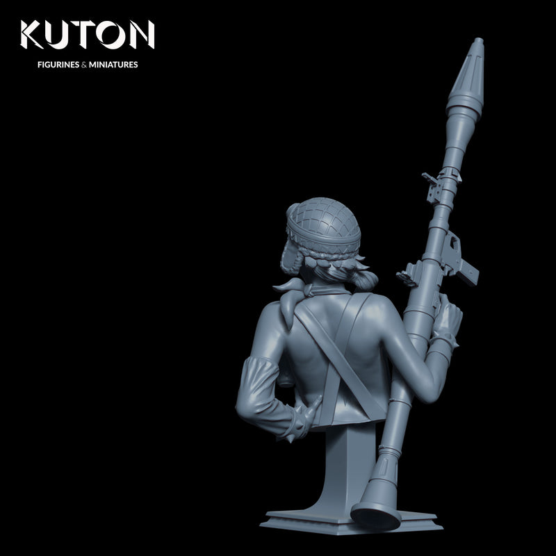 Bazooka Girl Bust - 3D Print