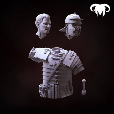 Roman Legionnaire 1st-2nd C. A.C. "Rome's Unyielding Guardian" Bust - 3D Print