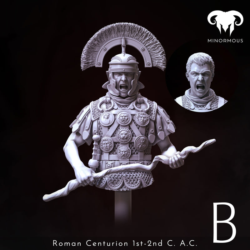 Roman Centurion 1st-2nd C. A.C. "Discipline and Order" Bust - 3D Print