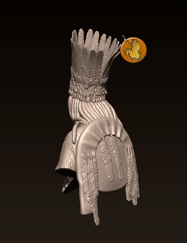 Blackfoot Chief, XIX Cent. - Bust
