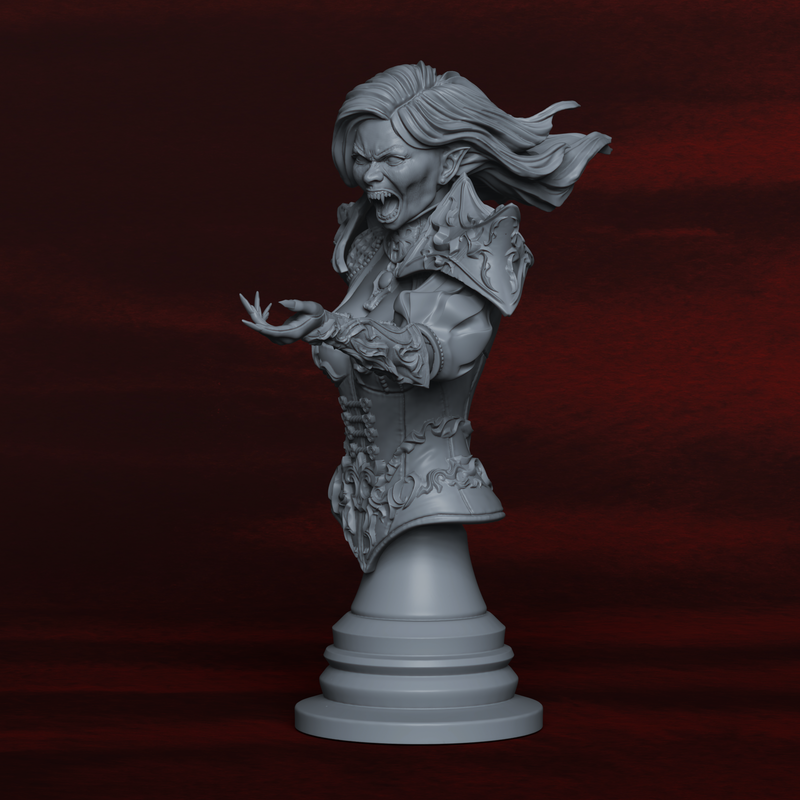 Selene Nightshade Bust - 3D Print