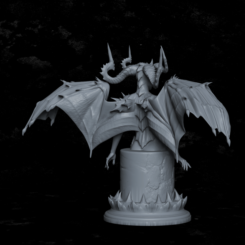 Zephyra, Queen of Dragonblood Bust - 3D Print