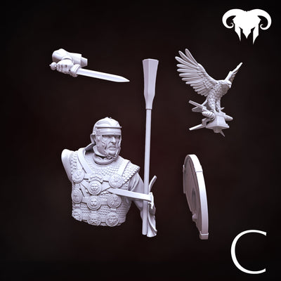 Roman Aquilifer 1st-2nd C. A.C. "The Last Stand" Bust - 3D Print