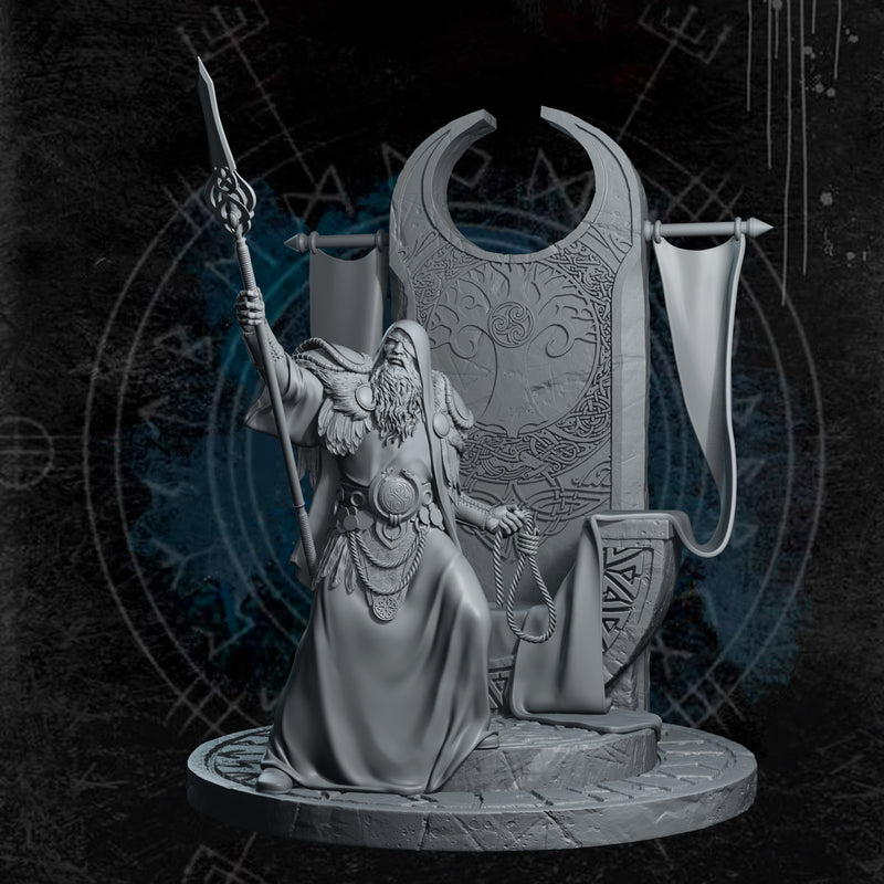 Odin, Allfather - 75mm Diorama - 3D Print