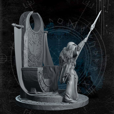 Odin, Allfather - 75mm Diorama - 3D Print