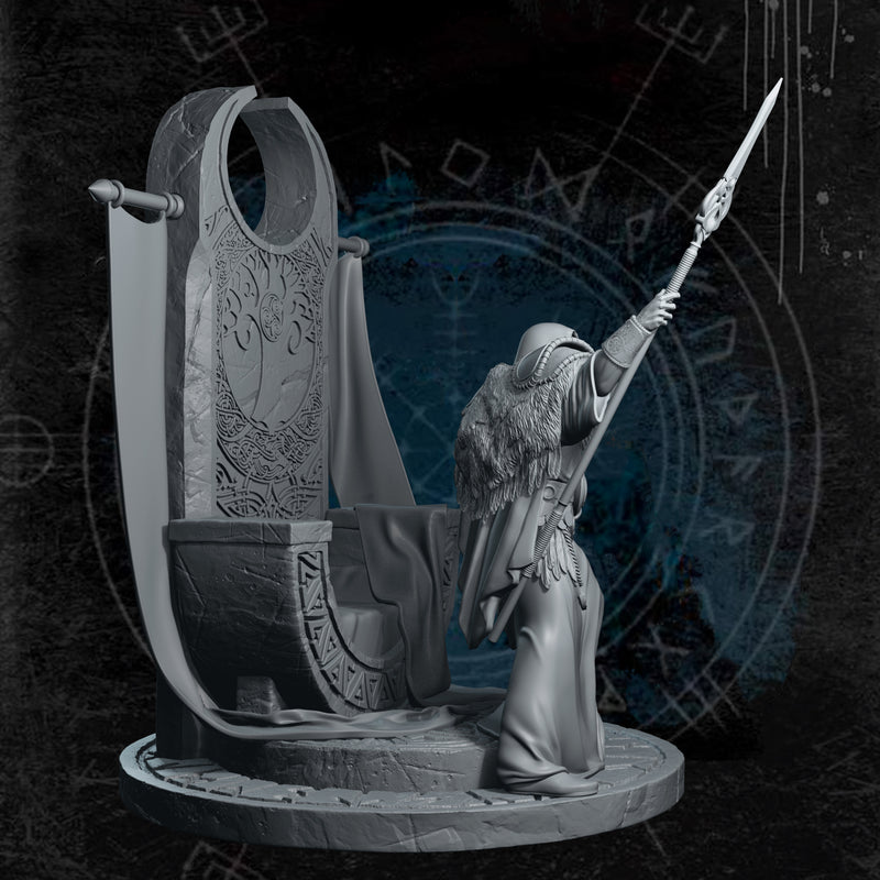 Odin, Allfather - 75mm Diorama - 3D Print