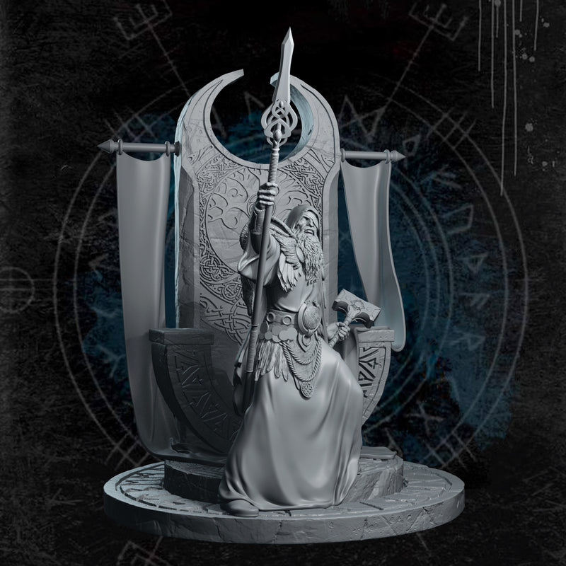 Odin, Allfather - 75mm Diorama - 3D Print