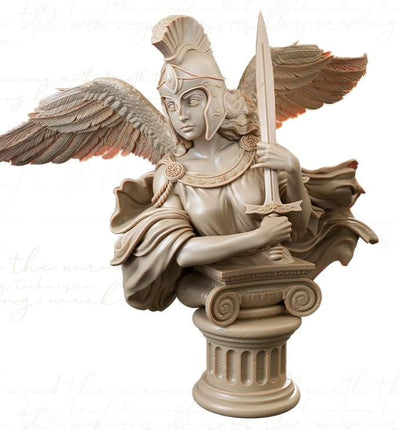 Diana Bust - Winged - 3D Print