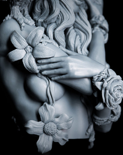 Dryad, Eloven The White Lily Bust - 3D Print