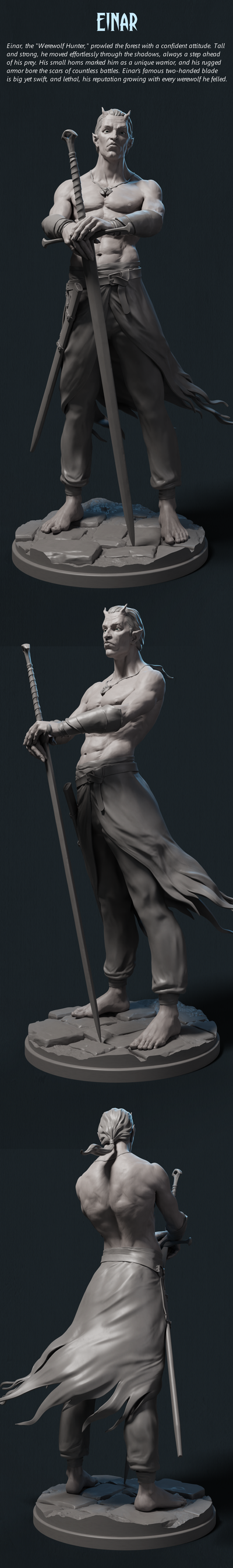 Einar - 32mm - 3D Print