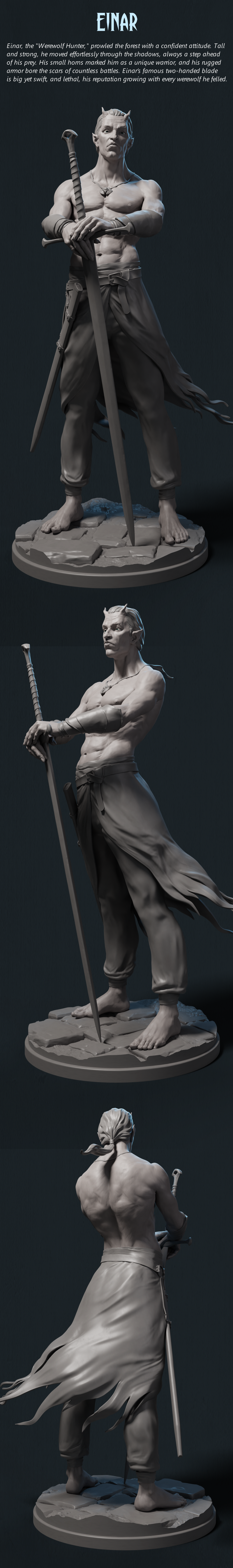 Einar - 32mm - 3D Print