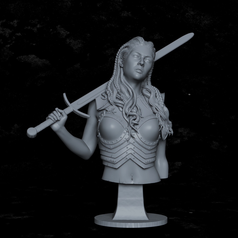 Eirlys, Princess of the North Bust - 3D Print