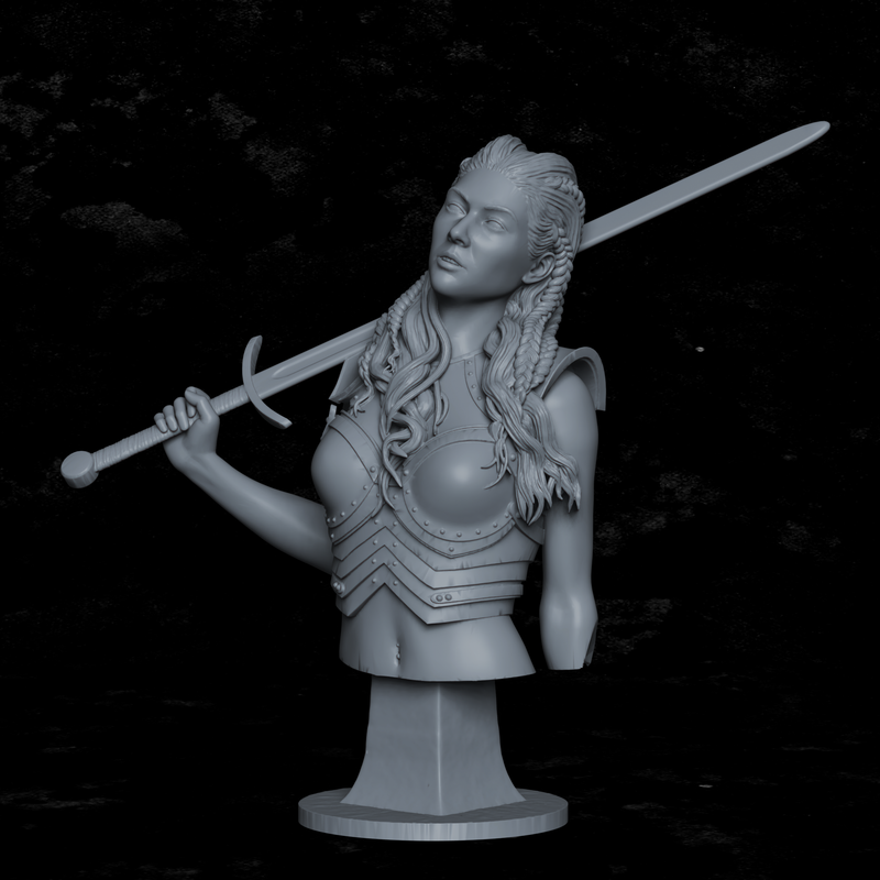 Eirlys, Princess of the North Bust - 3D Print