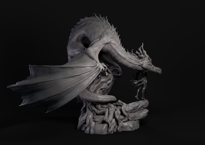 Emberfyre Dragon - 32mm - 3D Print
