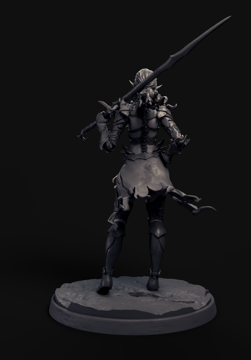 Eldra Standalone Pose - 32mm - 3D Print