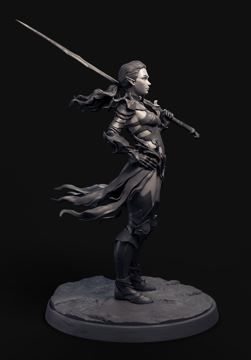 Eldra Standalone Pose - 32mm - 3D Print