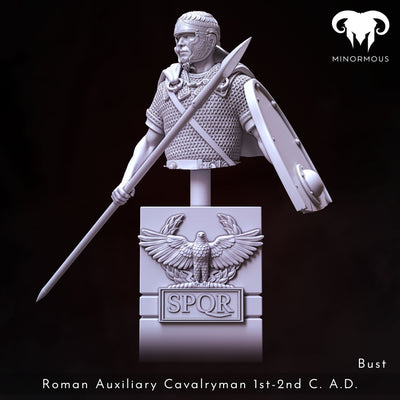 Roman Auxiliary Cavalryman 1st-2nd C. A.D. "Hooves of Honor" Bust - 3D Print