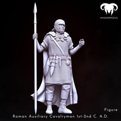 Roman Auxiliary Cavalryman 1st-2nd C. A.D. "Auxilia Equestrians" - 90mm - 3D Print