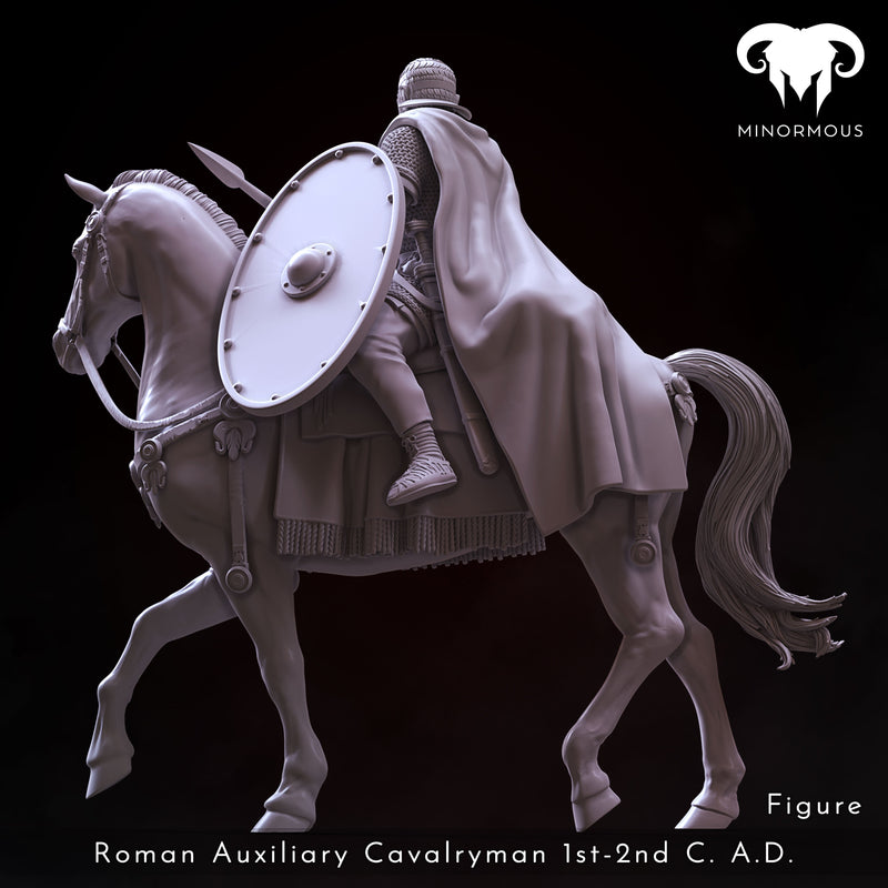 Roman Auxiliary Cavalryman 1st-2nd C. A.D. "Hooves of Honor" - 90mm - 3D Print