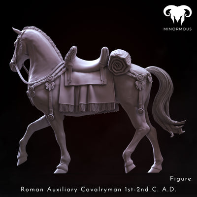 Horse - Roman Auxiliary 1st-2nd C. A.D. "Hooves of Honor" - 75mm - 3D Print