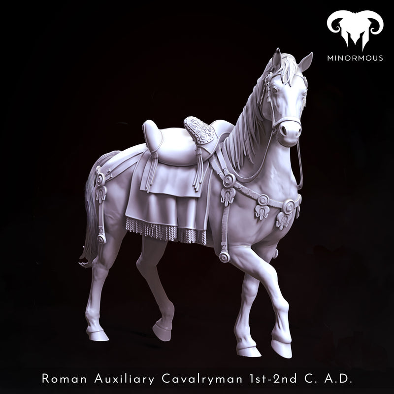 Horse - Roman Auxiliary 1st-2nd C. A.D. "Hooves of Honor" - 75mm - 3D Print