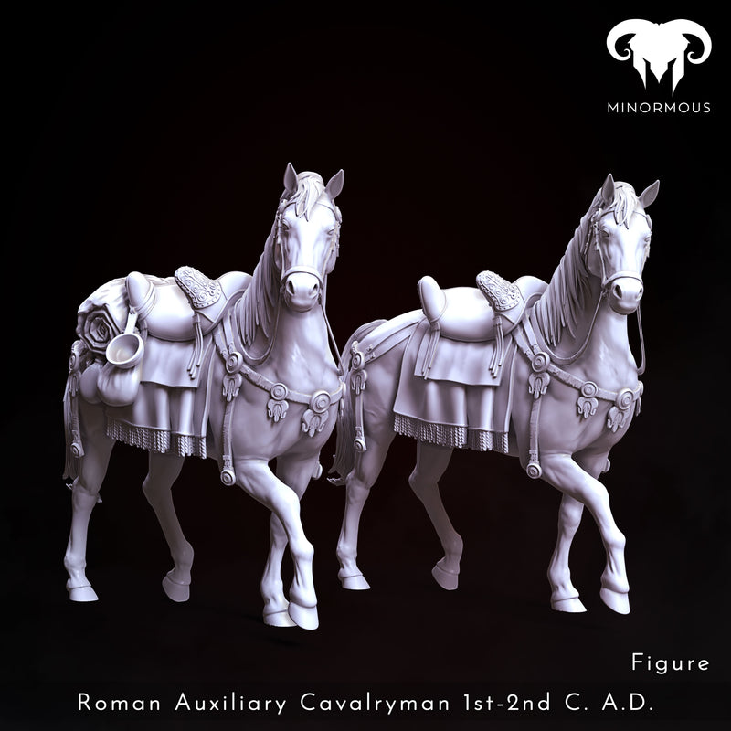 Horse - Roman Auxiliary 1st-2nd C. A.D. "Hooves of Honor" - 90mm - 3D Print