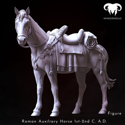 Horse - Roman Auxiliary 1st-2nd C. A.D. "Auxilia Equestrians" - 75mm - 3D Print