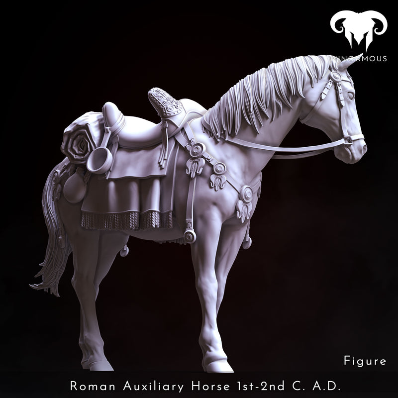 Horse - Roman Auxiliary 1st-2nd C. A.D. "Auxilia Equestrians" - 75mm - 3D Print