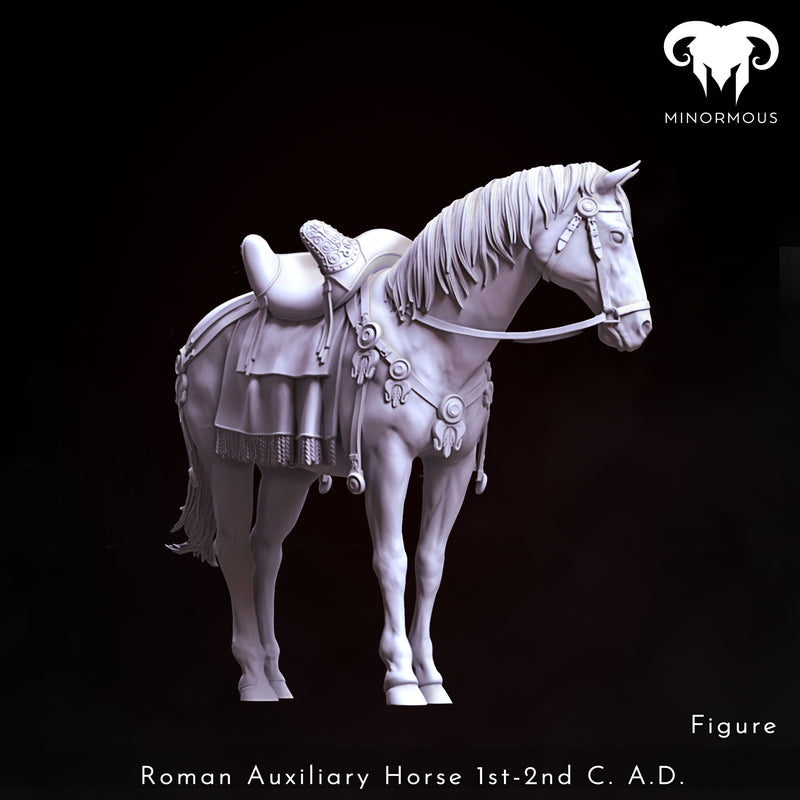 Horse - Roman Auxiliary 1st-2nd C. A.D. "Auxilia Equestrians" - 75mm - 3D Print