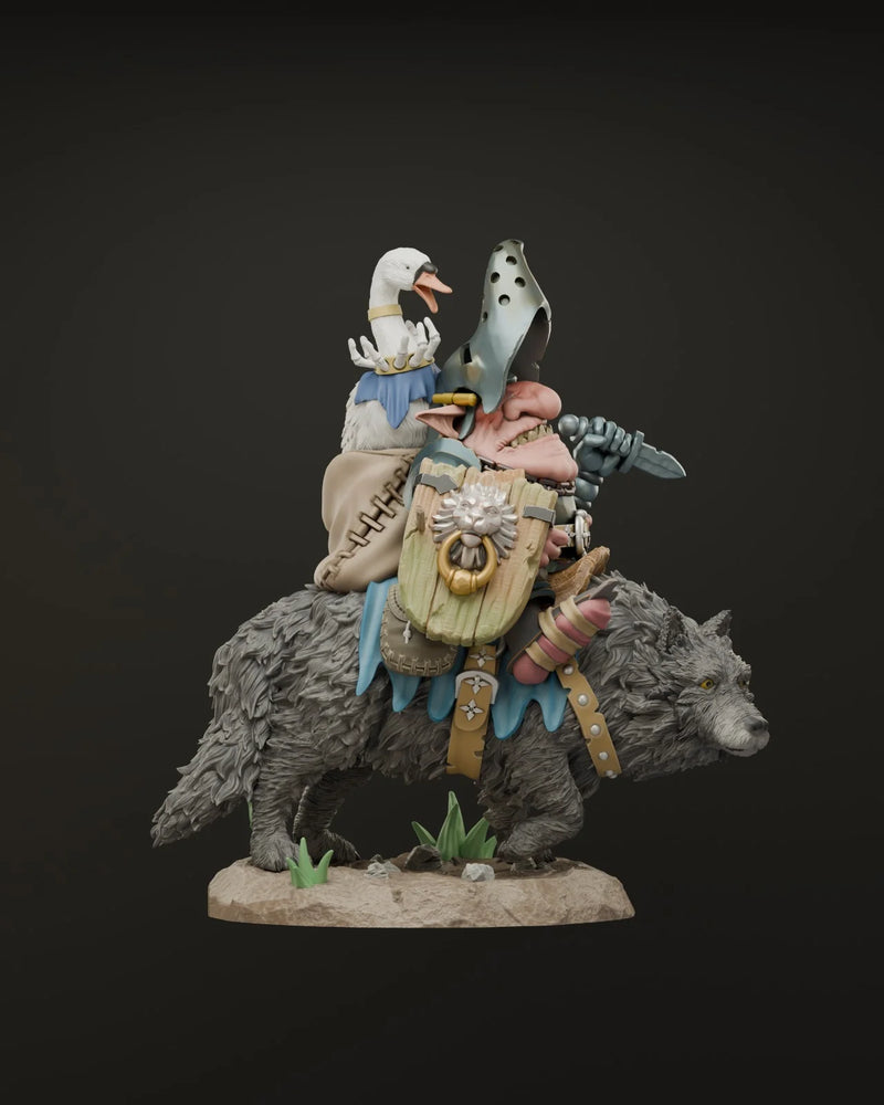 Wolf Rider - 3D Print - Bad Wolf Collectibles - El Greco Miniatures ...
