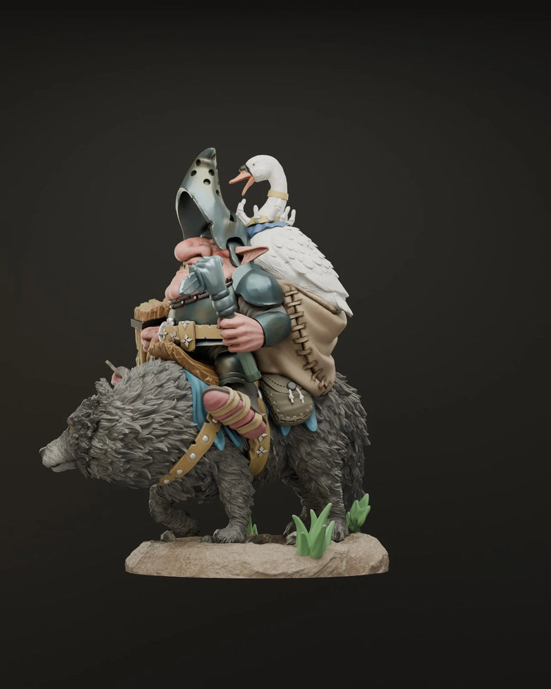 Wolf Rider - 3D Print - Bad Wolf Collectibles - El Greco Miniatures ...