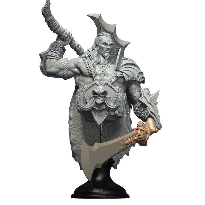 Karnak the Barbarian Bust - 3D Print