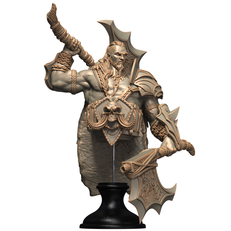 Karnak the Barbarian Bust - 3D Print