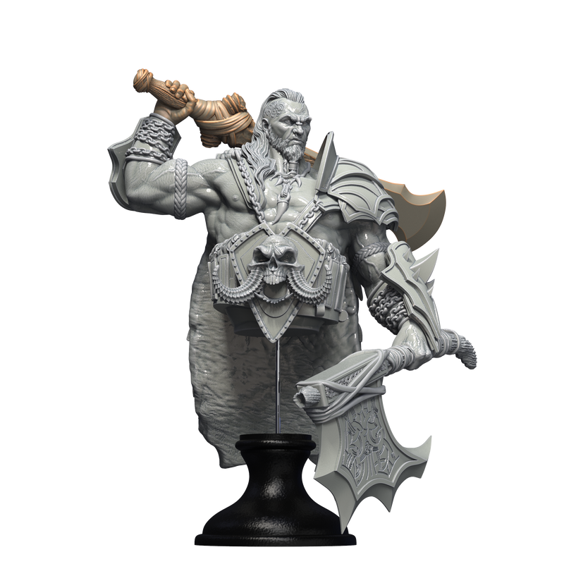 Karnak the Barbarian Bust - 3D Print