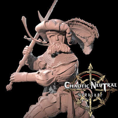 German Landsknecht 16th Century - 3D Print