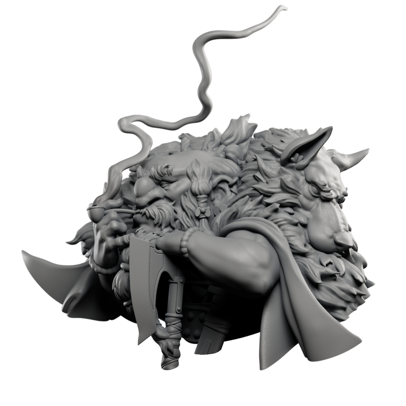 Khiril the Dwarf Bust - 3D Print