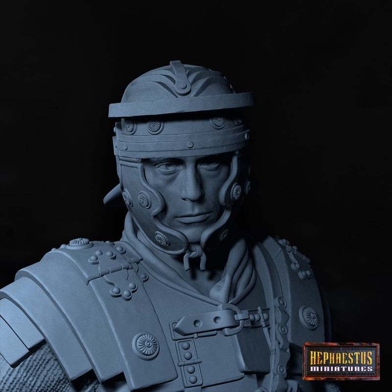 Roman Legionary Shoulder Bust 1/12 - 3D Print