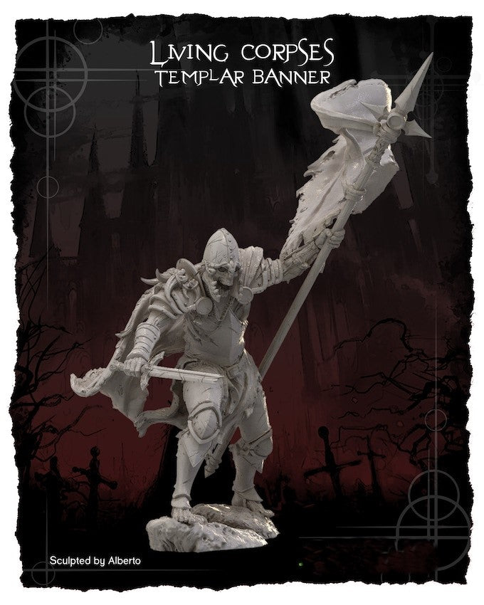 Living Corpses - Templar Banner (75mm)