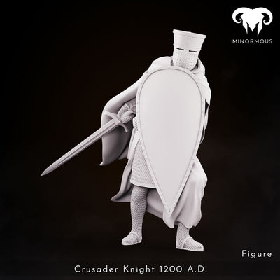 Crusader Knight 12th-13th C. "Vigilant Sentinel" - 3D Print