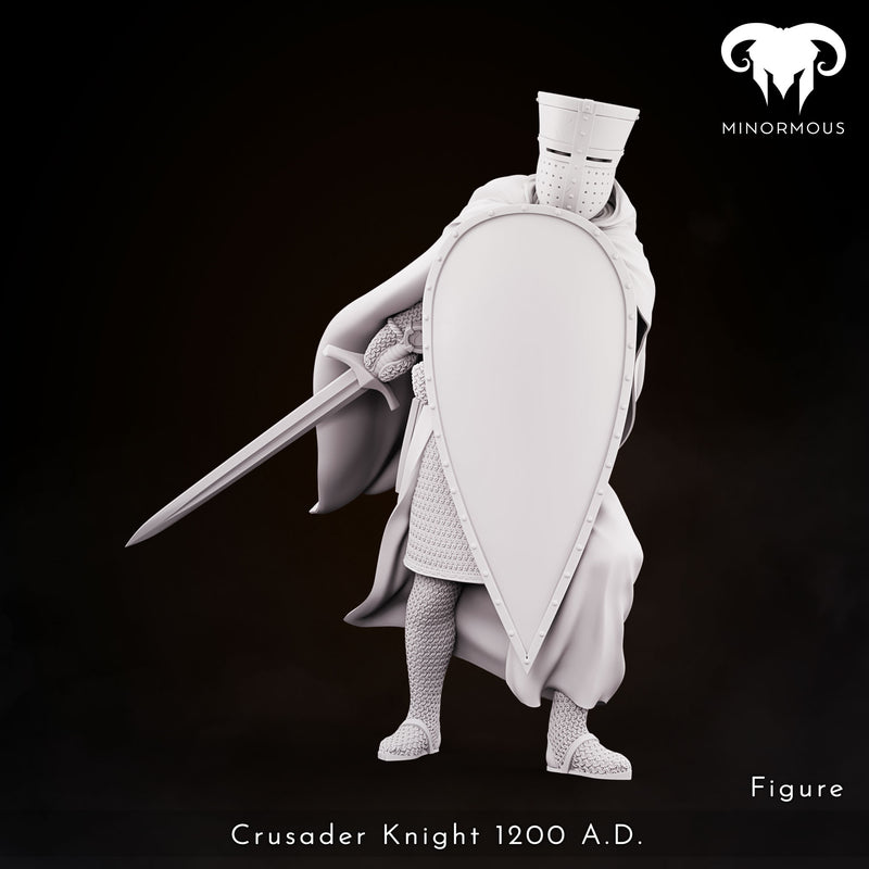 Crusader Knight 12th-13th C. "Vigilant Sentinel" - 3D Print