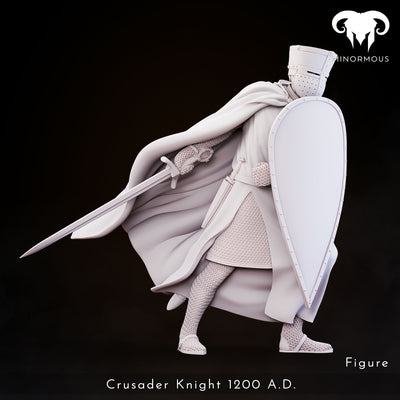 Crusader Knight 12th-13th C. "Vigilant Sentinel" - 3D Print